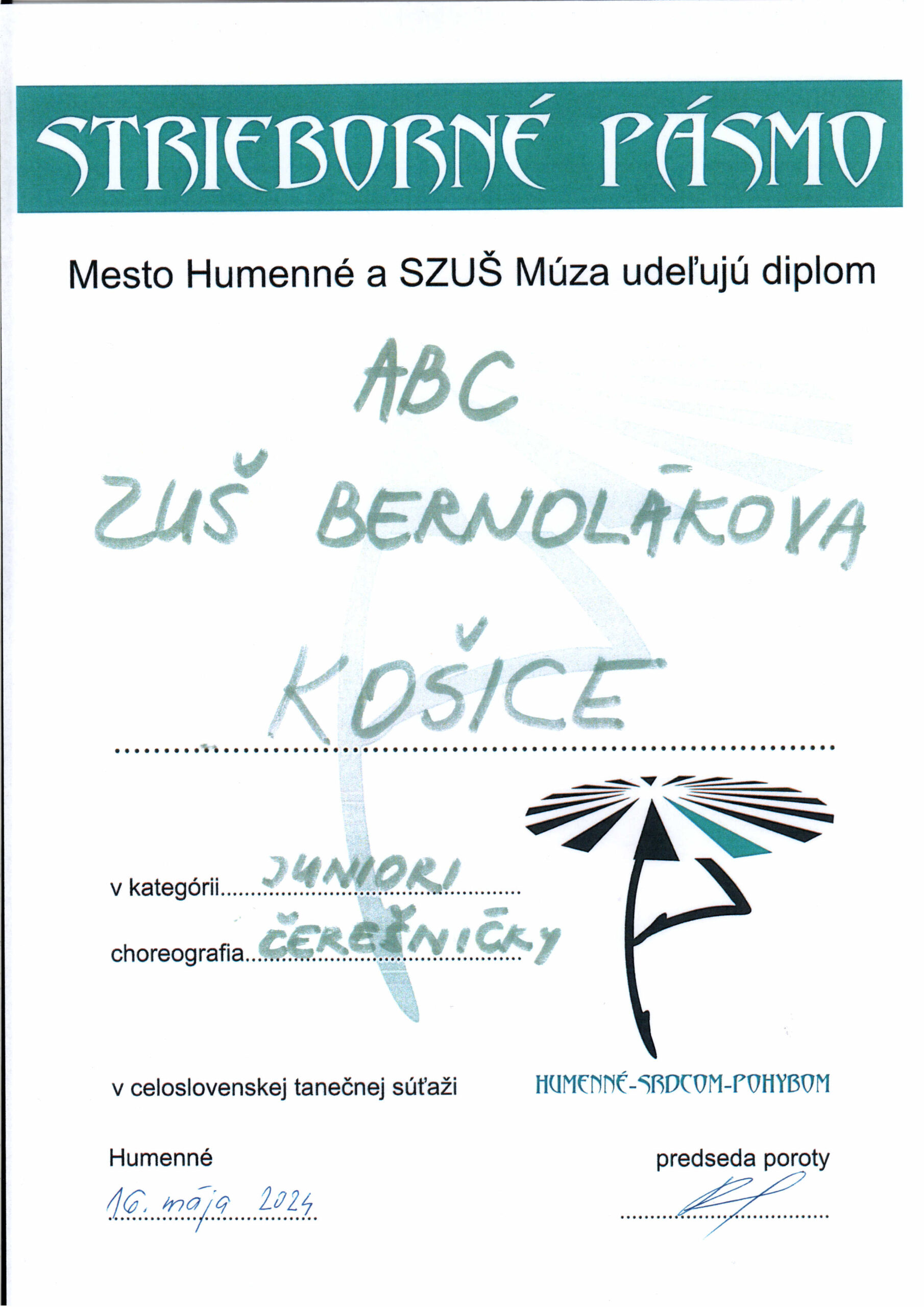 Humenné srdcom – pohybom 2024 – TO