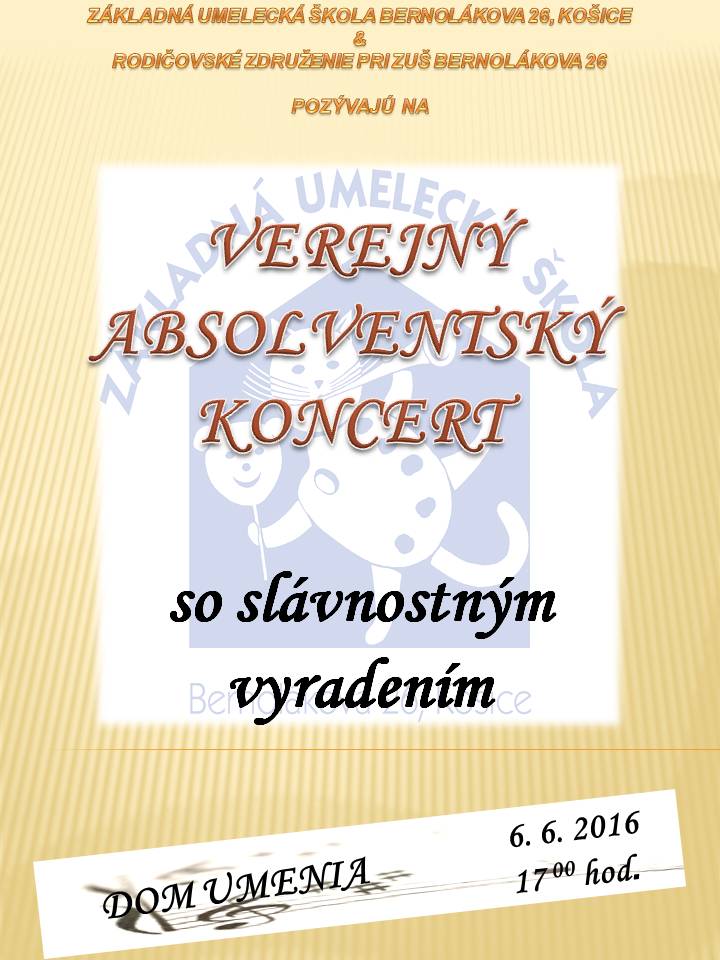 Verejný absolventský koncert 2016