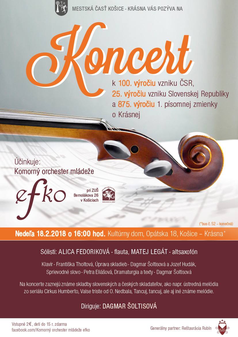 Koncert – Komorný orchester Efko