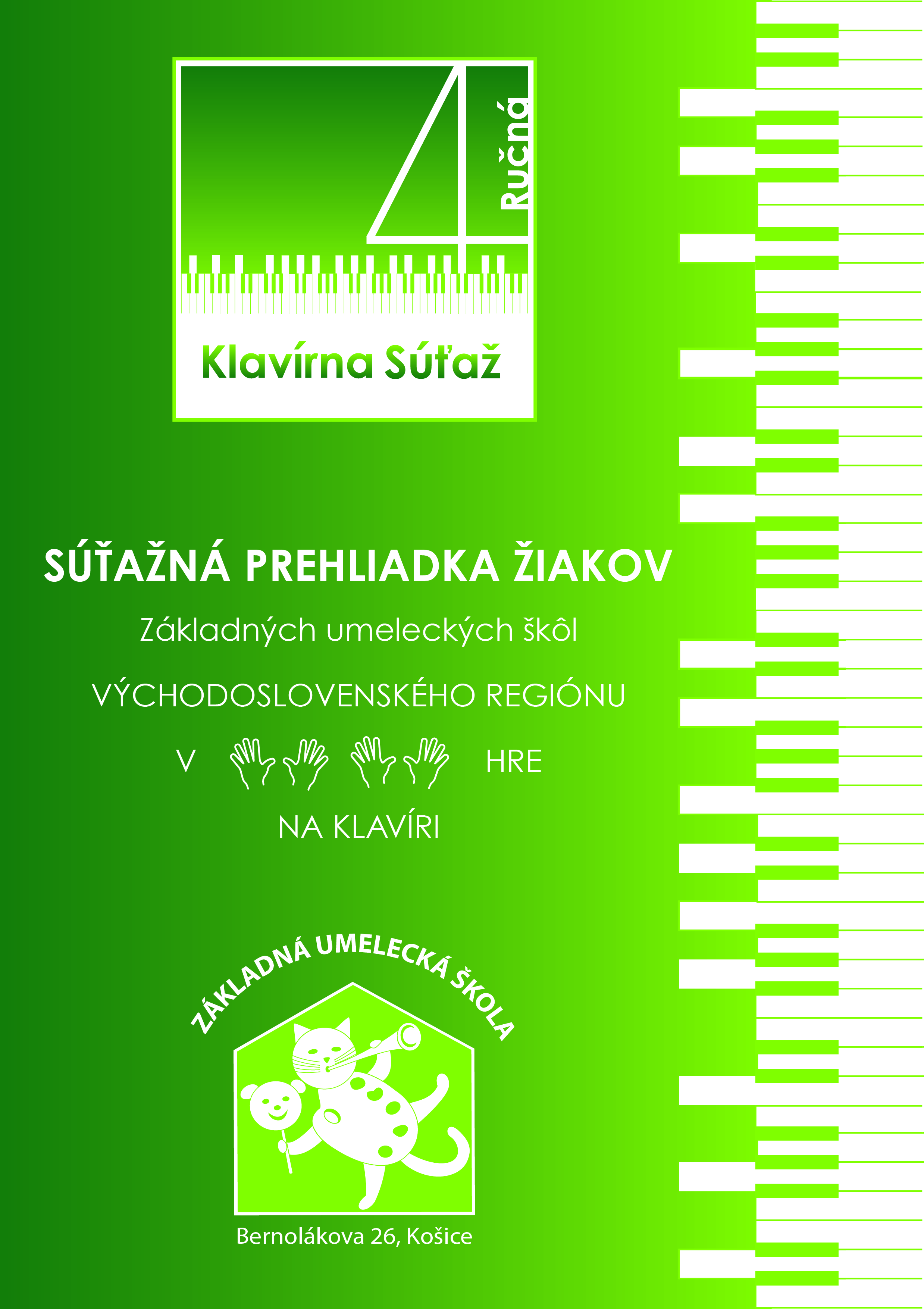 10. ročník súťažnej prehliadky žiakov ZUŠ Východoslovenského regiónu v štvorručnej hre na klavíri
