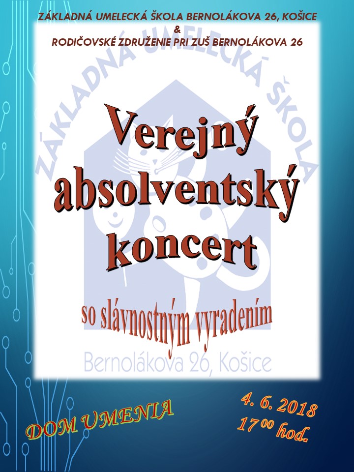 Verejný absolventský koncert 2018